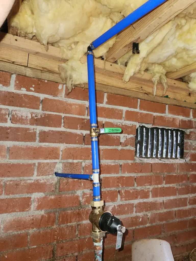 New PEX water supply lines installed by Flow Logic